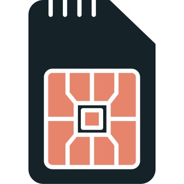 SIM kartı vektör simgesi