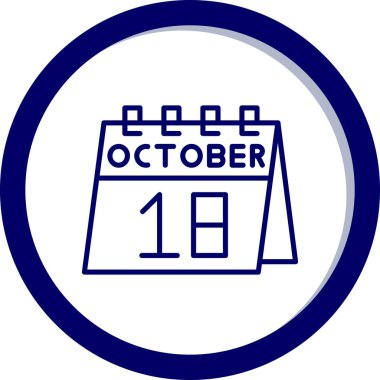 Takvim simgesinin vektör illüstrasyonu