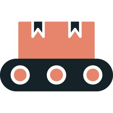 Bir tren simgesinin vektör illüstrasyonu