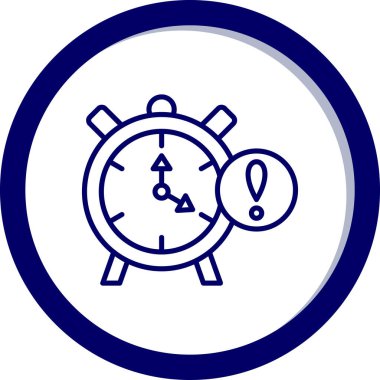 Alarm simgesi, vektör illüstrasyonu