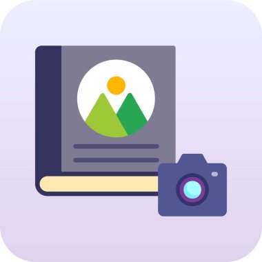 Fotoğraf makinesi simgesinin vektör illüstrasyonu