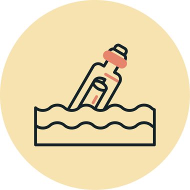 Su. Web simgesi basit illüstrasyon