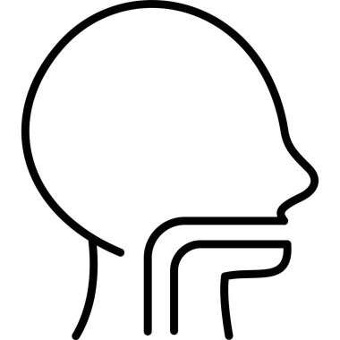 Erkek ikonu. Web için insan vektör simgesinin basit çizimi