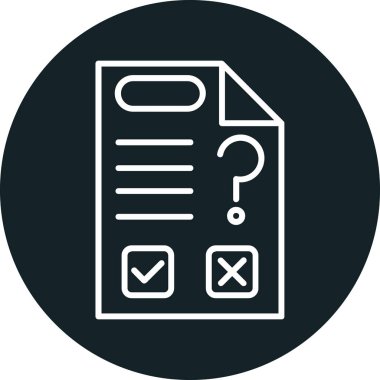 Soyut arkaplanda kontrol listesi simgesi izole edildi