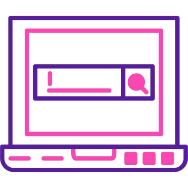 çevrimiçi web simgesi basit illüstrasyon