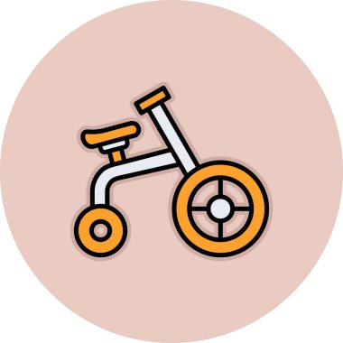 bisiklet ikonu vektör illüstrasyonu