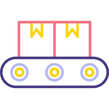 tren. Web simgesi basit illüstrasyon