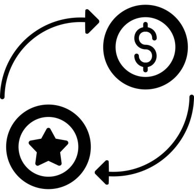 Dolar simgesi vektör illüstrasyonu