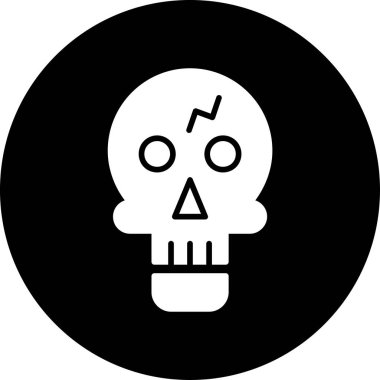 kafatası simgesi modada izole edilmiş arkaplan