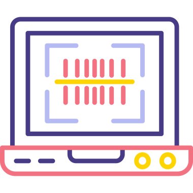 dizüstü bilgisayar simgesi, vektör illüstrasyonu