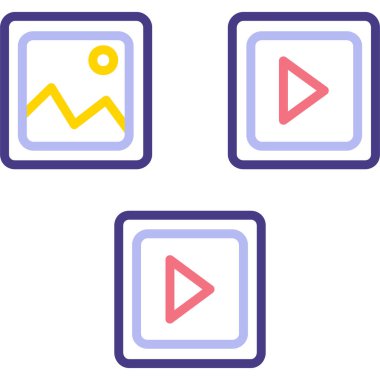 Bir çalma düğmesinin vektör illüstrasyonu