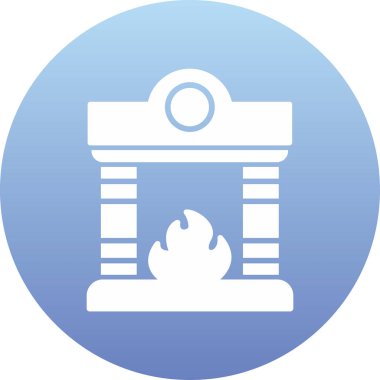 Ateş simgesinin vektör illüstrasyonu