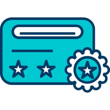 derecelendirme kartı vektör çizimi