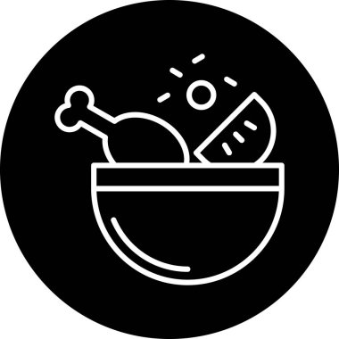 Gıda simgesinin vektör illüstrasyonu