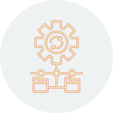 Vites simgesi. ince çizgi biçimi, dış hat simgeleri.