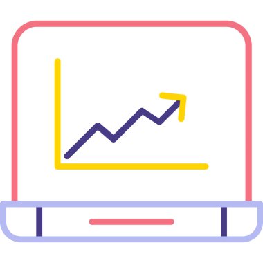 grafik ikonu vektör illüstrasyonu