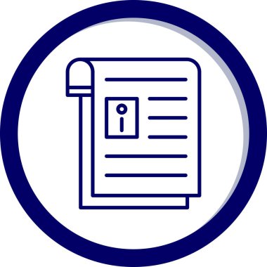 Belge simgesinin vektör illüstrasyonu