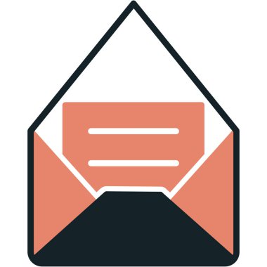 e-posta zarfı simgesi ana hatlarıyla doldurulmuş