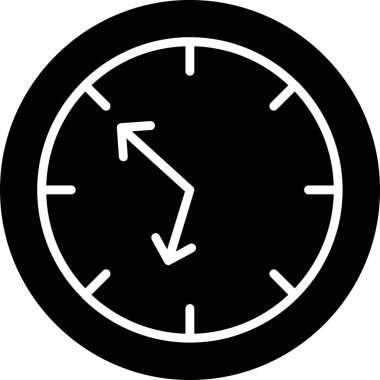 saat zaman simgesi ana hat biçiminde