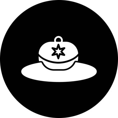 Bir noel balosu simgesinin vektör çizimi