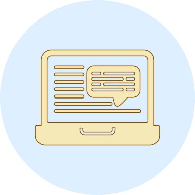 Web simgesi. Haberin vektör illüstrasyonu