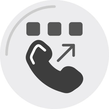 Çağrı merkezi simgesi. Web için çağrı merkezi vektör simgesinin basit illüstrasyonu