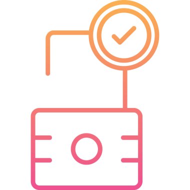 kontrol listesi simgesi, vektör illüstrasyonu