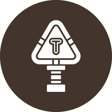 Bir ağaç simgesinin vektör illüstrasyonu