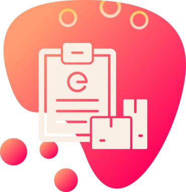 belge simgesi vektör illüstrasyonu