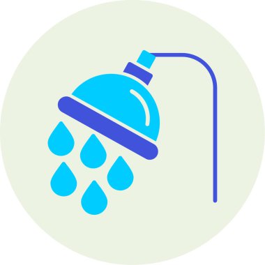 duş web simgesi, basit tasarım