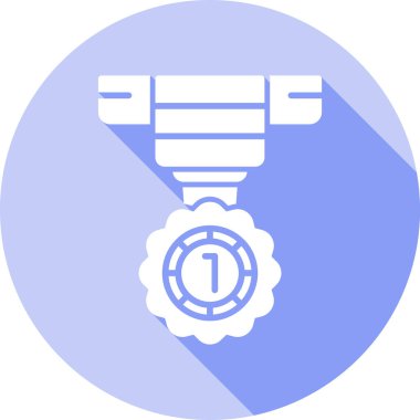 Madalya simgesi, vektör illüstrasyonu