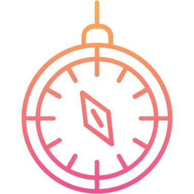 pusula web simgesi basit illüstrasyon