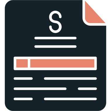 vektör illüstrasyonu, belge simgesi ögesi