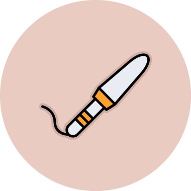 Düz bir dizaynda dövme stili simgesi çizimi