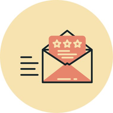 Harf vektör tasarımlı zarf