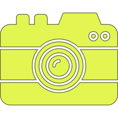 - Kamera. Web simgesi vektör illüstrasyonu