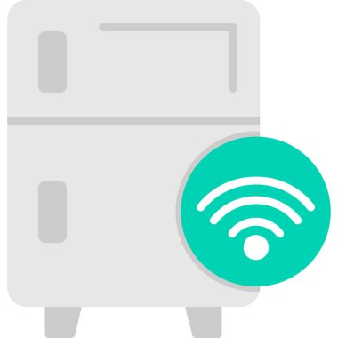 Wifi simgesi ve vektör illüstrasyonu beyaza izole edildi