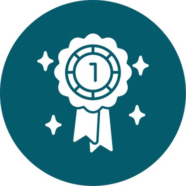 Ödül rozeti. Web simgesi basit illüstrasyon