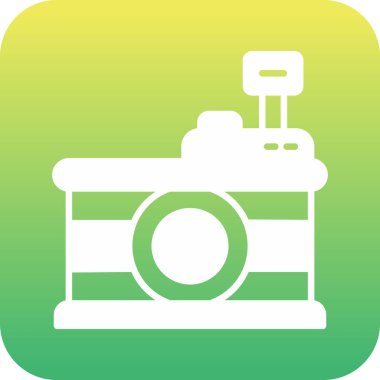 kamera simgesi vektör illüstrasyonu