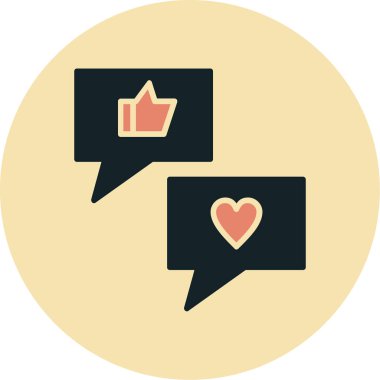 Konuşma balonu vektör çizimi