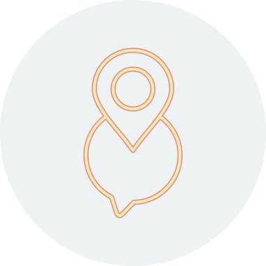 Projeniz için vektör iğnesi simgesi