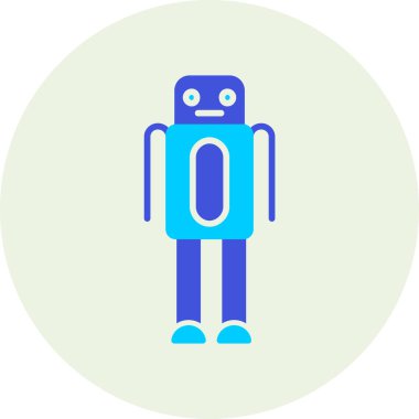 robot. Web simgesi basit tasarım