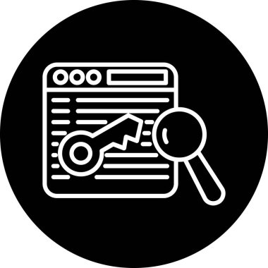 seo modern simgesinin vektör illüstrasyonu