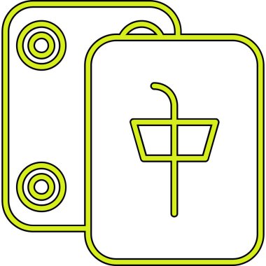 Çizgi film simgesinin vektör çizimi