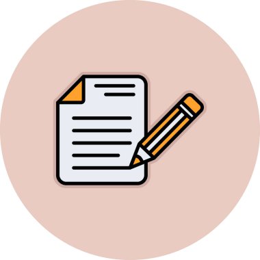 belge simgesi vektör illüstrasyonu