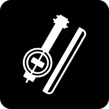 Modern b 'nin vektör illüstrasyonu simge termometresinden yoksun