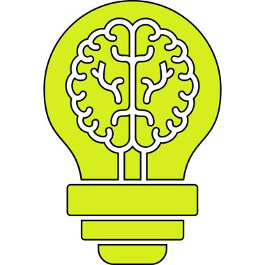 Yaratıcı bir fikir simge vektör çizim