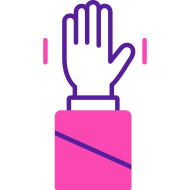 eldiven simgesi vektör illüstrasyonu