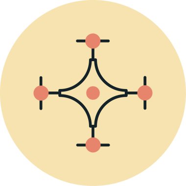 Bir molekülün bir simgesinin vektör çizimi