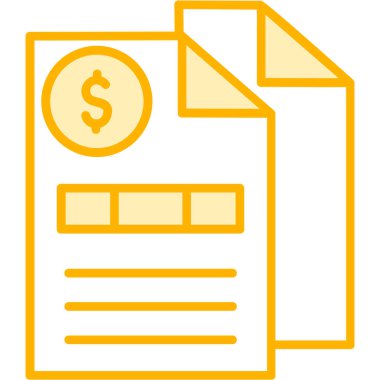 Belge. Web simgesi basit illüstrasyon